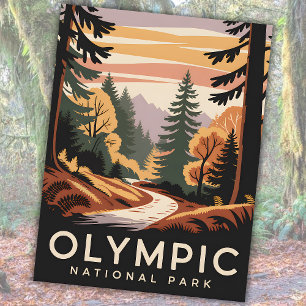 Activiteiten in de omgeving van Olympic National P Briefkaart