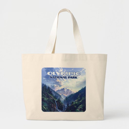 Activiteiten in de omgeving van Olympic National P Grote Tote Bag (Voorkant)