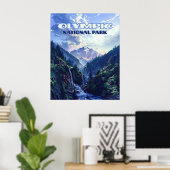 Activiteiten in de omgeving van Olympic National P Poster (Thuiskantoor)