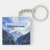 Activiteiten in de omgeving van Olympic National P Sleutelhanger (Achterkant)