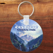 Activiteiten in de omgeving van Olympic National P Sleutelhanger (Achterkant)