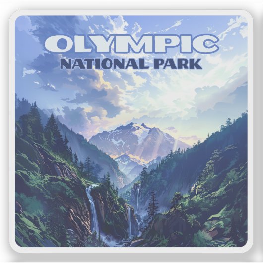 Activiteiten in de omgeving van Olympic National P Sticker (Voorkant)