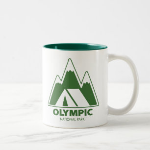 Activiteiten in de omgeving van Olympic National P Tweekleurige Koffiemok