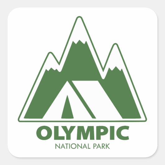 Activiteiten in de omgeving van Olympic National P Vierkante Sticker (Voorkant)