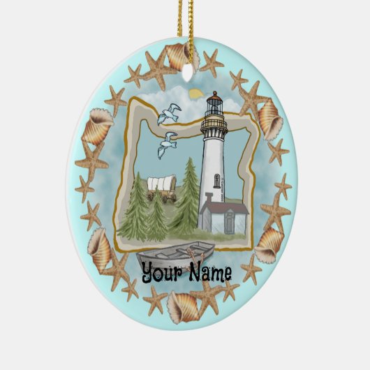 Activiteiten in de omgeving van Oregon Shells Ligh Keramisch Ornament (Rechts)