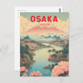 Activiteiten in de omgeving van Osaka Japan Mount Briefkaart (Voorkant / Achterkant)