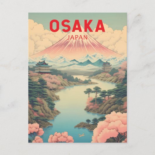 Activiteiten in de omgeving van Osaka Japan Mount Briefkaart (Voorkant)