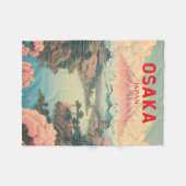 Activiteiten in de omgeving van Osaka Japan Mount  Fleece Deken (Voorkant (Horizontaal))