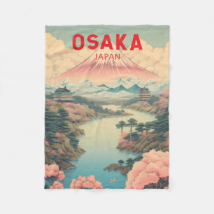 Activiteiten in de omgeving van Osaka Japan Mount  Fleece Deken