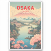 Activiteiten in de omgeving van Osaka Japan Mount Sticker (Voorkant)