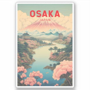 Activiteiten in de omgeving van Osaka Japan Mount  Sticker