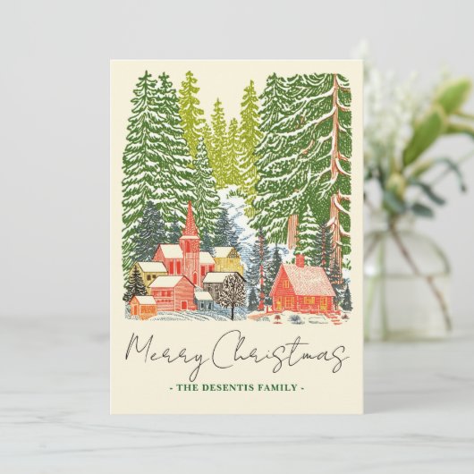 Activiteiten in de omgeving van Outdoor Mountain T Feestdagenkaart (Staand voorkant)