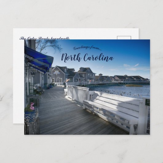 Activiteiten in de omgeving van Outer Banks Boardw Briefkaart (Voorkant / Achterkant)