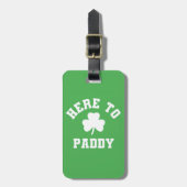 Activiteiten in de omgeving van Paddy Funny St Pat Bagagelabel (Voorkant verticaal)