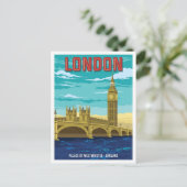 Activiteiten in de omgeving van Palace of Westmins Briefkaart (Staand voorkant)