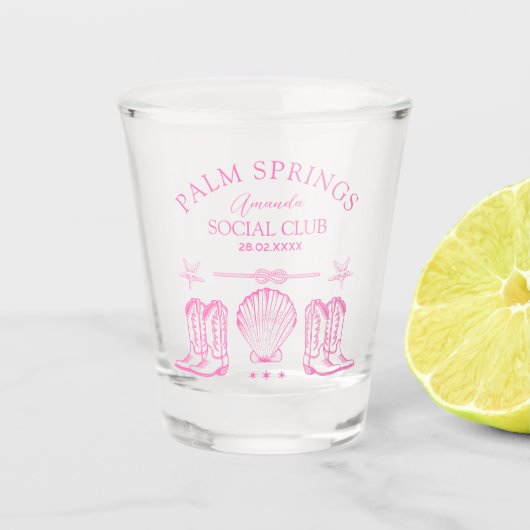 Activiteiten in de omgeving van Palm Springs Socia Shot Glas (Voorkant)