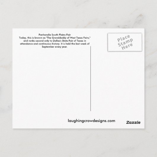 Activiteiten in de omgeving van Panhandle South Pl Briefkaart (Achterkant)