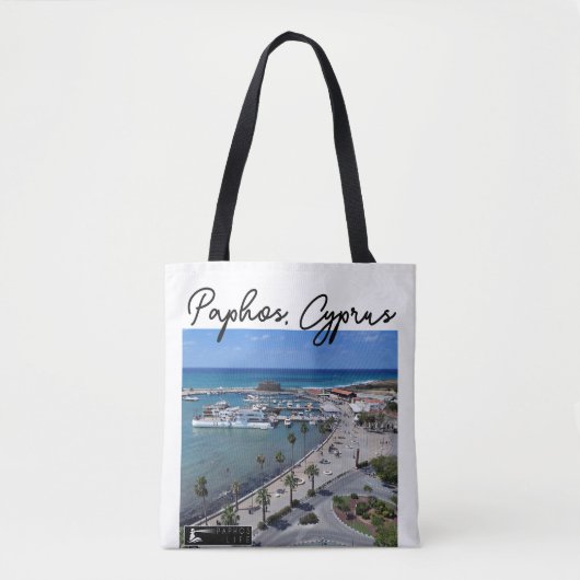 Activiteiten in de omgeving van Paphos Seafront Dr Tote Bag (Voorkant)