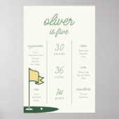 Activiteiten in de omgeving van Par-T-shirt Golf T Poster (Voorkant)