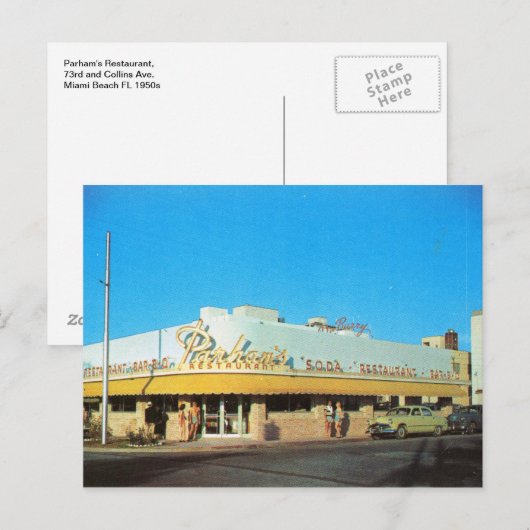 Activiteiten in de omgeving van Parham's Restauran Briefkaart (Voorkant / Achterkant)