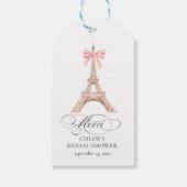 Activiteiten in de omgeving van Paris Bow Eiffel T Cadeaulabel (Voorkant)
