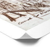 Activiteiten in de omgeving van Paris Canal St Mar Poster (Hoek)