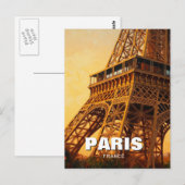 Activiteiten in de omgeving van Paris Eiffel Tower Briefkaart (Voorkant / Achterkant)