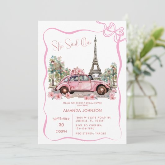 Activiteiten in de omgeving van Paris Eiffel Tower Kaart (Staand voorkant)