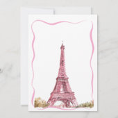 Activiteiten in de omgeving van Paris Eiffel Tower Kaart (Achterkant)