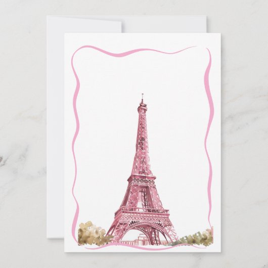 Activiteiten in de omgeving van Paris Eiffel Tower Kaart (Achterkant)