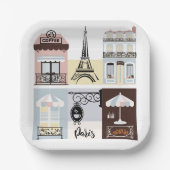 Activiteiten in de omgeving van Paris French Cafe Papieren Bordje (Voorkant)