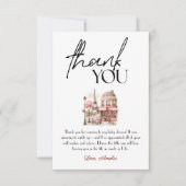 Activiteiten in de omgeving van Paris French Pink  Bedankkaart (Voorkant)