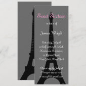 Activiteiten in de omgeving van Paris Sweet Sixtee Kaart (Voorkant / Achterkant)