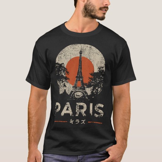 Activiteiten in de omgeving van Paris Tower Red C T-shirt (Voorkant)