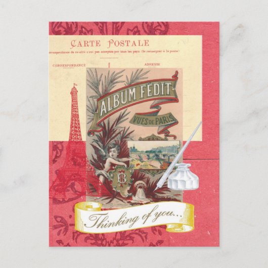 Activiteiten in de omgeving van Parisian Collage B Briefkaart (Voorkant)