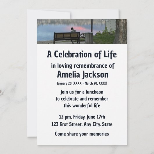 Activiteiten in de omgeving van Park Bench Lake Mo Kaart (Achterkant)