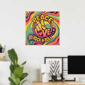 Activiteiten in de omgeving van Peace, Love, Rock  Poster (Thuiskantoor)