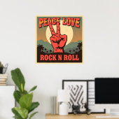 Activiteiten in de omgeving van Peace, Love, Rock  Poster (Thuiskantoor)