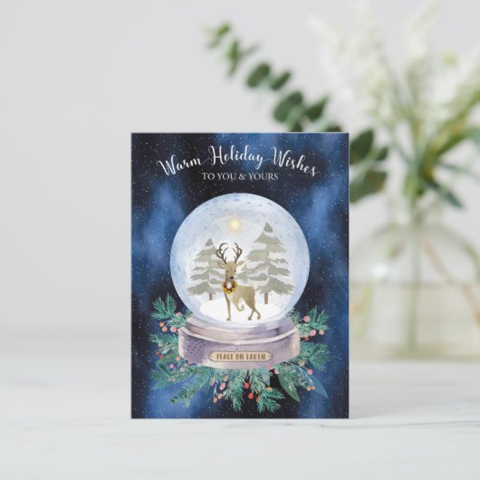 Activiteiten in de omgeving van Peace on Earth Chr Feestdagenkaart (Staand voorkant)