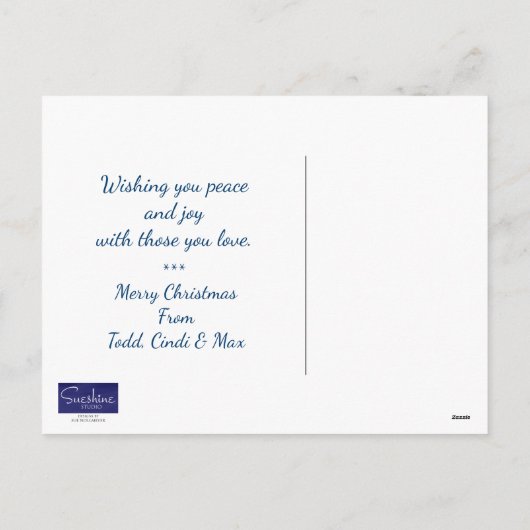 Activiteiten in de omgeving van Peace on Earth Chr Feestdagenkaart (Achterkant)