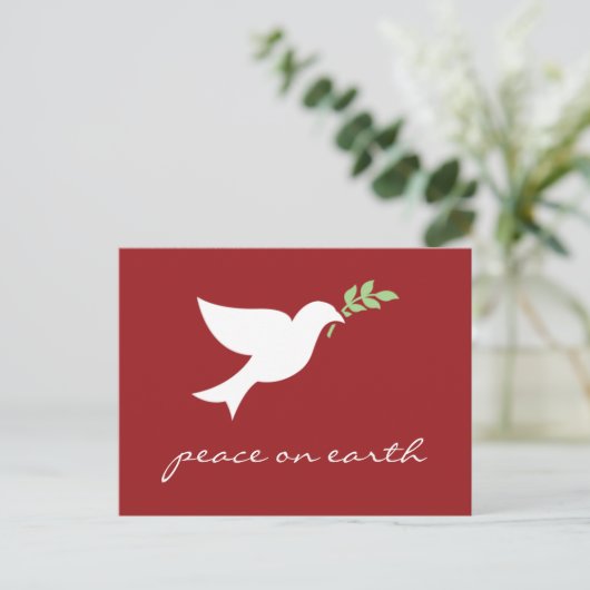 Activiteiten in de omgeving van Peace on Earth Fla Feestdagenkaart (Staand voorkant)