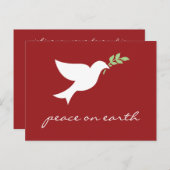 Activiteiten in de omgeving van Peace on Earth Fla Feestdagenkaart (Voorkant / Achterkant)