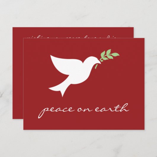 Activiteiten in de omgeving van Peace on Earth Fla Feestdagenkaart (Voorkant / Achterkant)