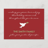 Activiteiten in de omgeving van Peace on Earth Fla Feestdagenkaart (Achterkant)