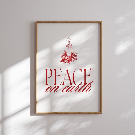 Activiteiten in de omgeving van Peace on Earth Red Poster