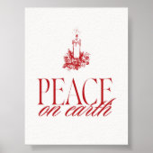 Activiteiten in de omgeving van Peace on Earth Red Poster (Voorkant)