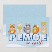 Activiteiten in de omgeving van Peace on Earth Woo Feestdagenkaart (Voorkant / Achterkant)