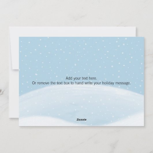 Activiteiten in de omgeving van Peace on Earth Woo Feestdagenkaart (Achterkant)