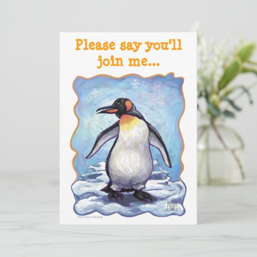 Activiteiten in de omgeving van Penguin Party Cent Kaart (Staand voorkant)