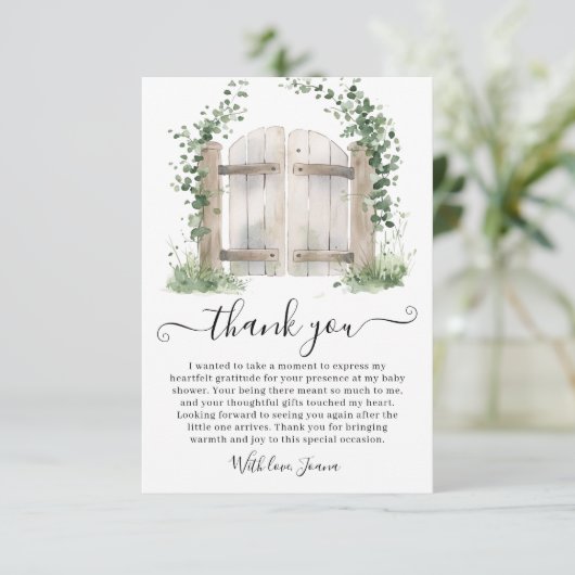 Activiteiten in de omgeving van Peter Rabbit Garde Bedankkaart (Staand voorkant)